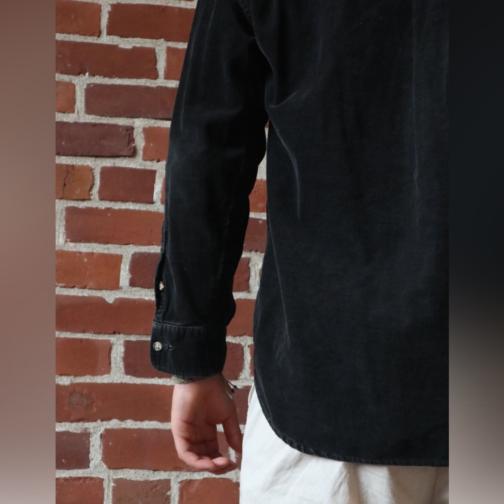 Large - Vintage Appalachian Trail Black Corduroy Long-Sleeve